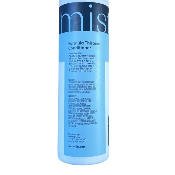 New Gemmist Formula 13 Thirteen Conditioner‎ 8 FL OZ Sealed Discontinued Rare - Picture 3 of 4